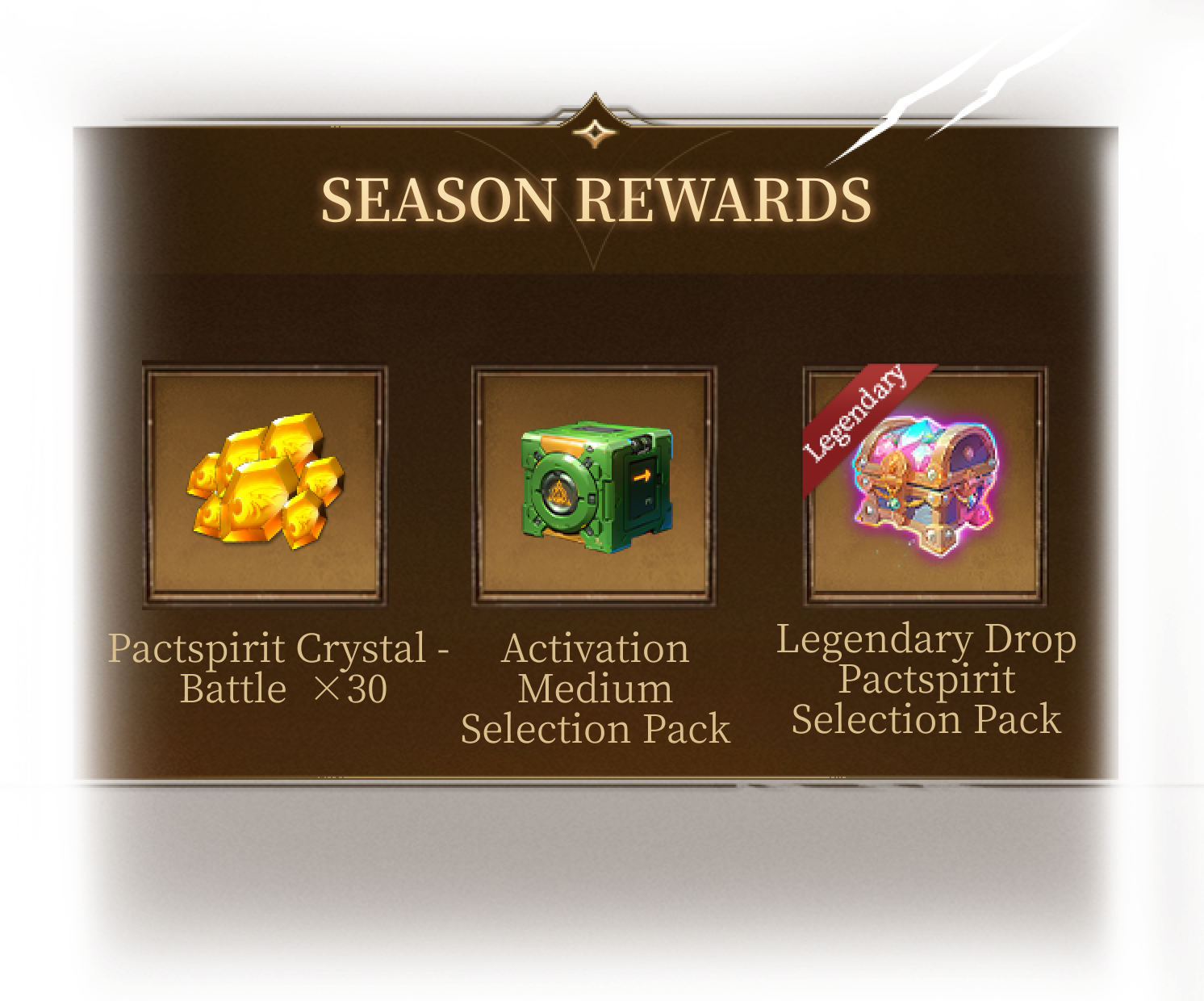 Season rewards